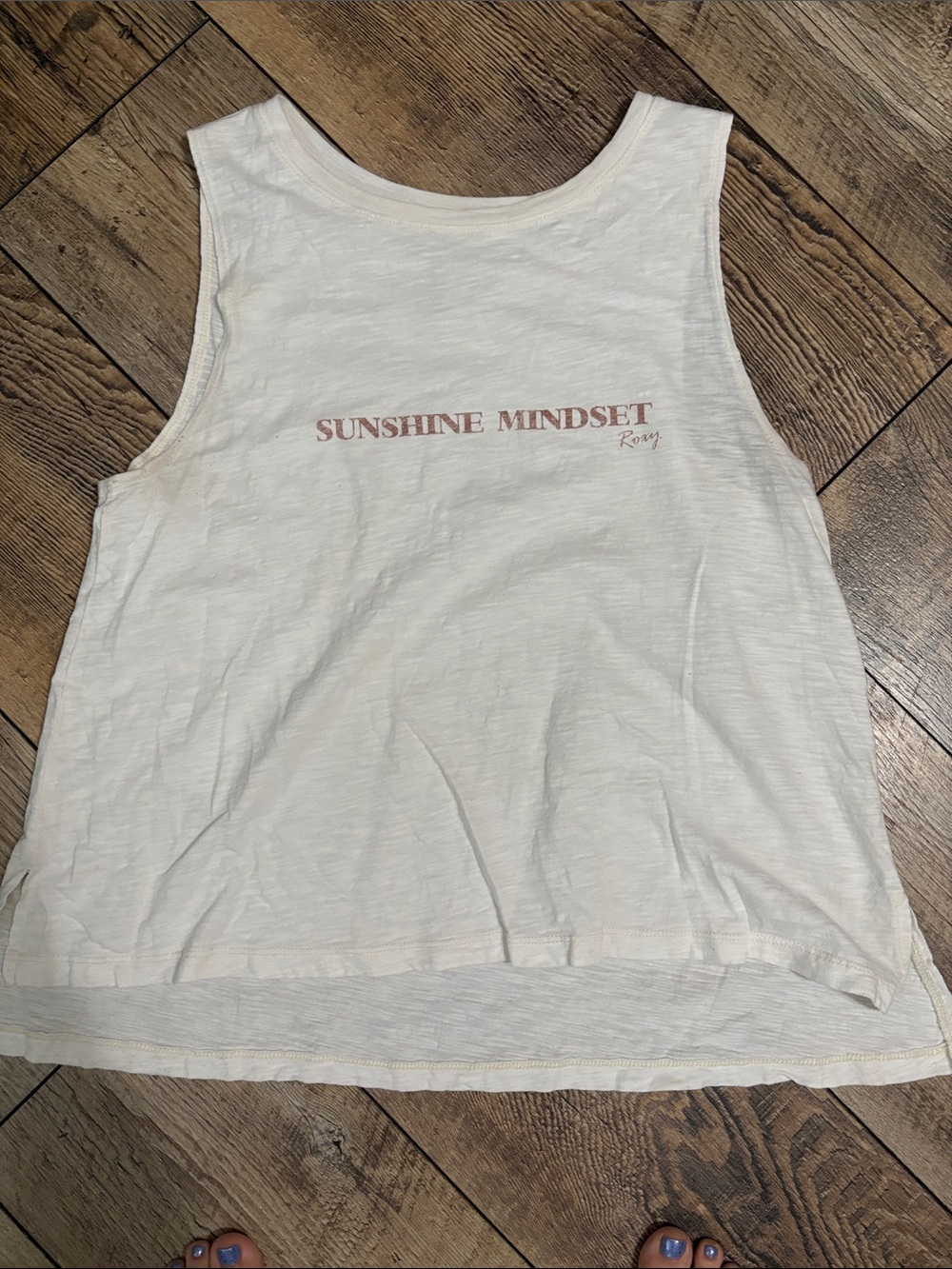 Roxy Women's 'Sunshine Mindset' Cream Tank Top